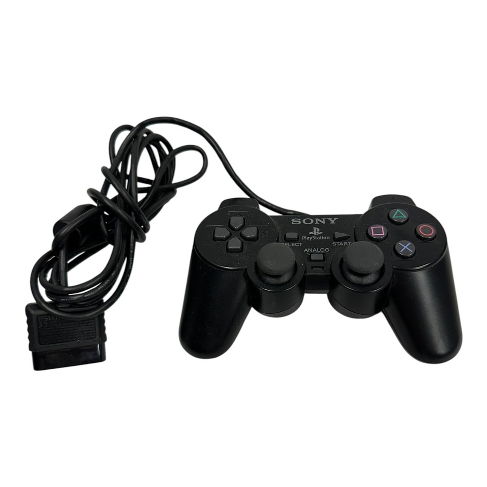 Sony PlayStation 2 DualShock 2 Wired Analog Controller Black SCPH-10010